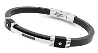 Bracelet Zancan Man Hi Teck in Steel Spinello EHB418 - EHB418